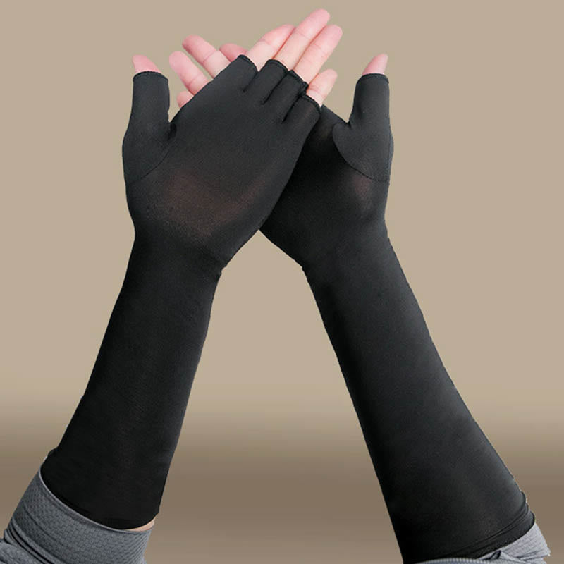 Lange Kompressionshandschuhe zur Linderung von Arthritis-Schmerzen