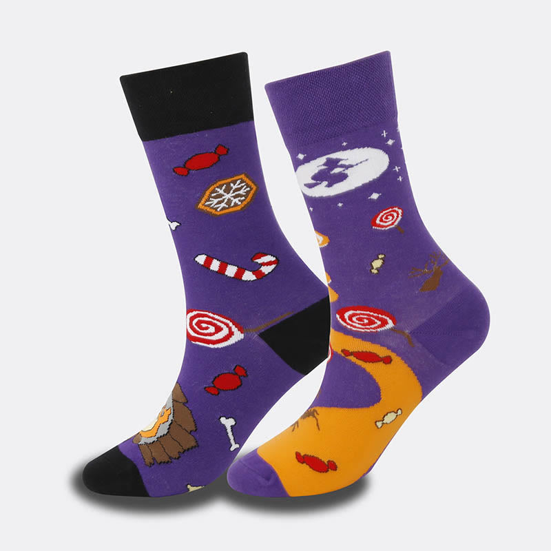 Crew-Socken mit einzigartigem Muster in Übergröße (5 Paar) - image 5