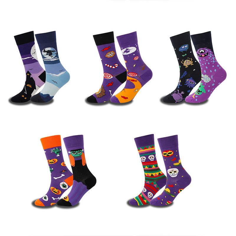Crew-Socken mit einzigartigem Muster in Übergröße (5 Paar) - image 8