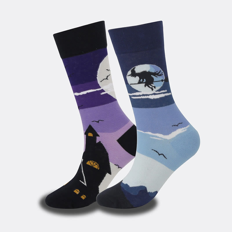 Crew-Socken mit einzigartigem Muster in Übergröße (5 Paar) - image 6