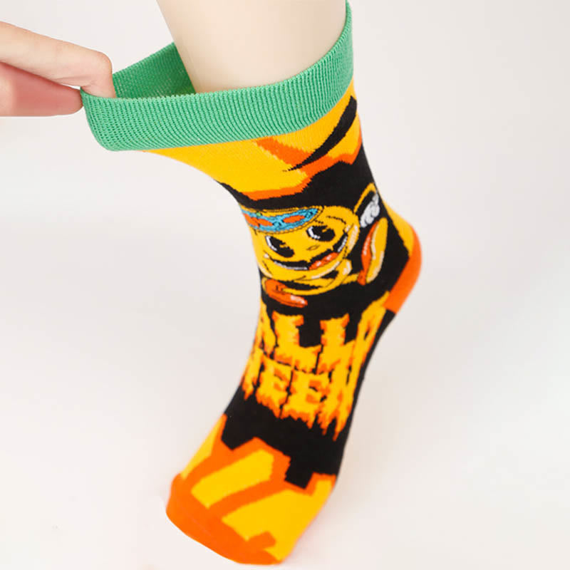 Kreative Halloween-Crew-Socken in Übergröße (4 Paar) - image 2