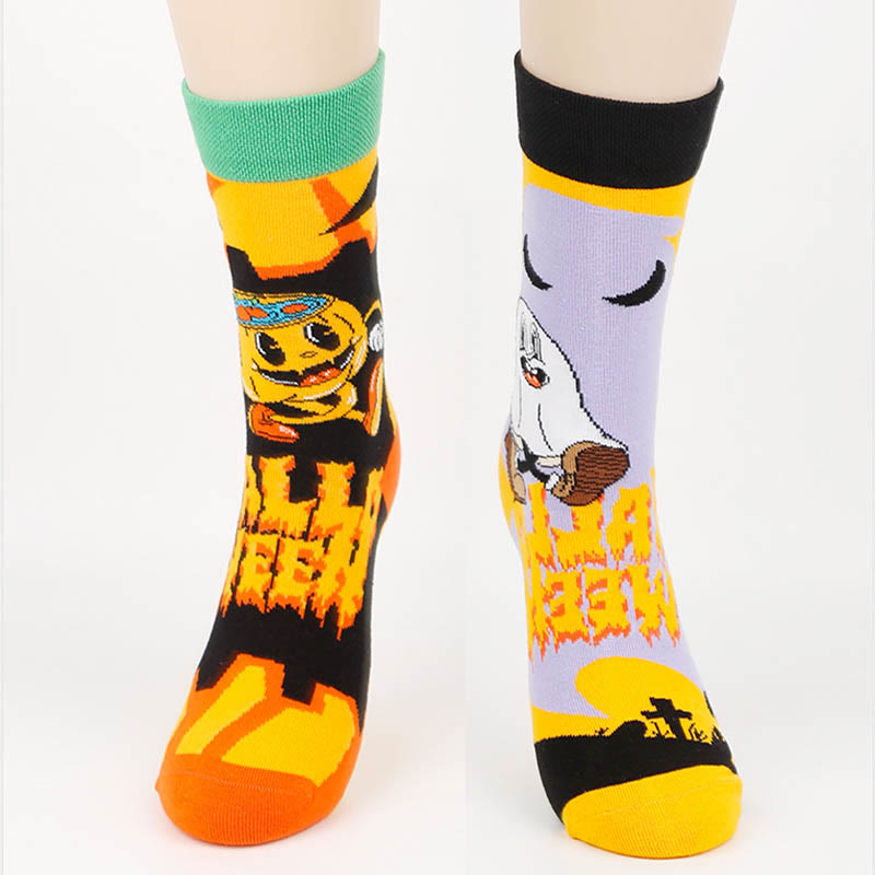 Kreative Halloween-Crew-Socken in Übergröße (4 Paar) - image 3