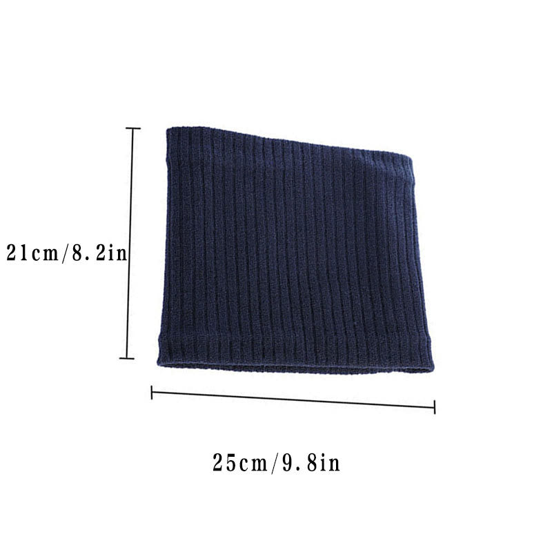 Einfarbiges, schlichtes 2-in-1-Set mit Beanie-Schal und Strick
