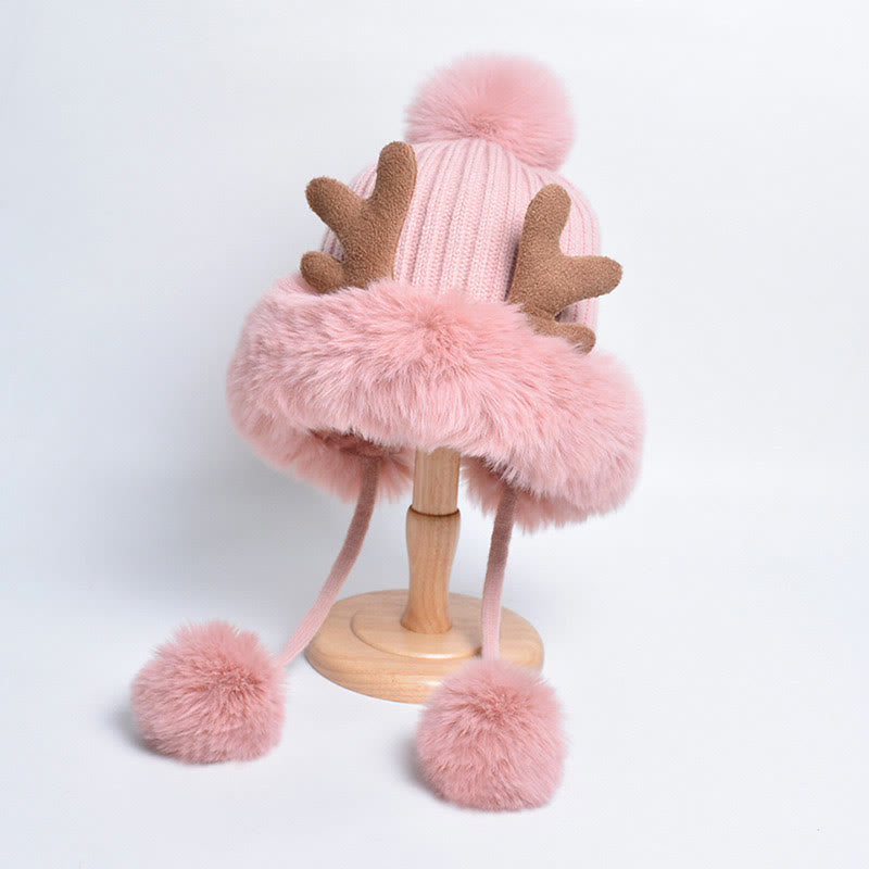 Geweih-Bommelmützen - Rosa - Einheitsgröße - image 14