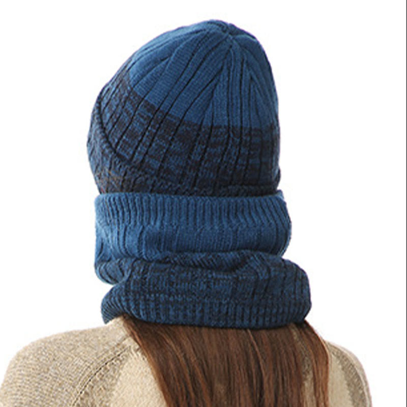 Outdoor-Wärmehandschuhe, Beanie-Schal, 3-in-1-Set