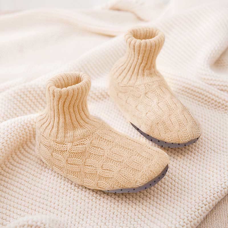 Hautfreundliche, dicke Hausschuhsocken in Übergröße - Aprikose - EU42-43 (US8,5-9) - image 4