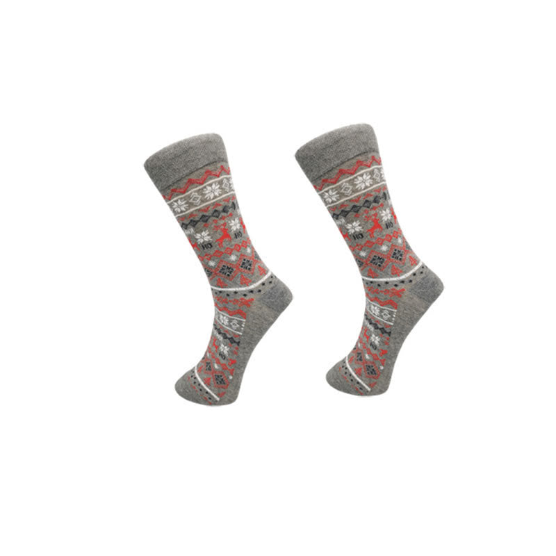 Weihnachtsmodische Viertelsocken in Übergröße (6 Paar) - image 4