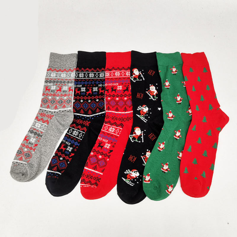 Weihnachtsmodische Viertelsocken in Übergröße (6 Paar) - image 14