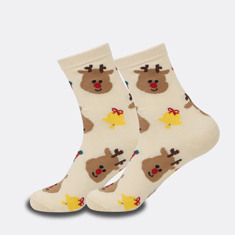 Süße Weihnachts-Viertel-Socken in Übergröße (4 Paar) - image 7