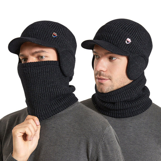 Warmer Ohrenschützer-Mützenschal 2-in-1-Set