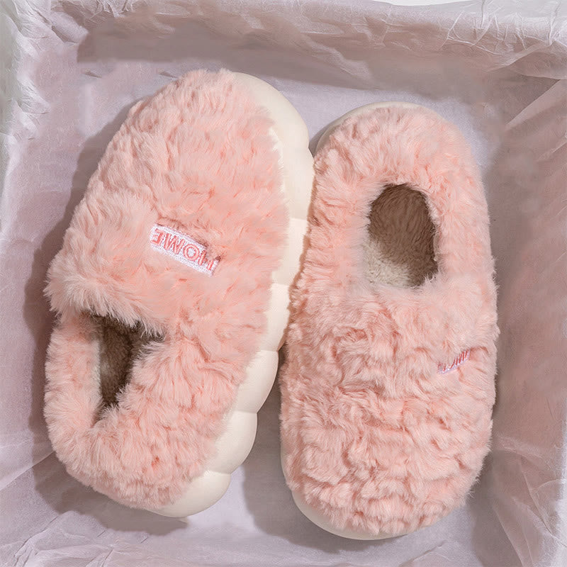 Hausschuhe in Übergröße mit dicker Sohle und einfarbiger Sohle - Rosa - EU43-44 (US9-10) - image 7