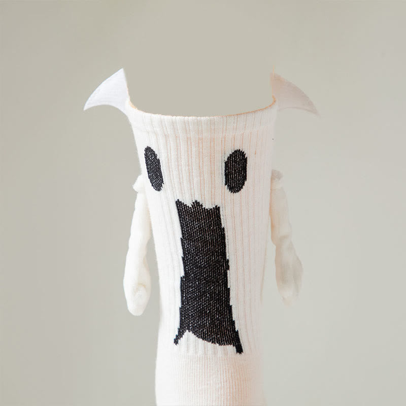 Ghost Magnetic Attraction Quarter-Socken in Übergröße (2 Paar) - Weiß - EU36-44 (US3-10) - image 10