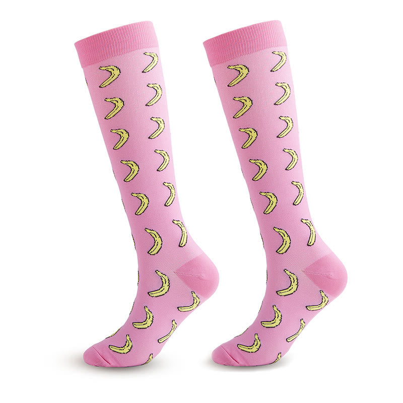 Kniehohe Kompressionsstrümpfe mit Tiermotiv (6 Paar) - image 2