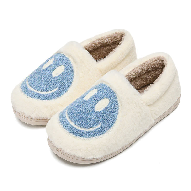 Bunte Hausschuhe mit Smiley-Gesicht in Übergröße - Blau - EU50-51 (US15-16) - image 15