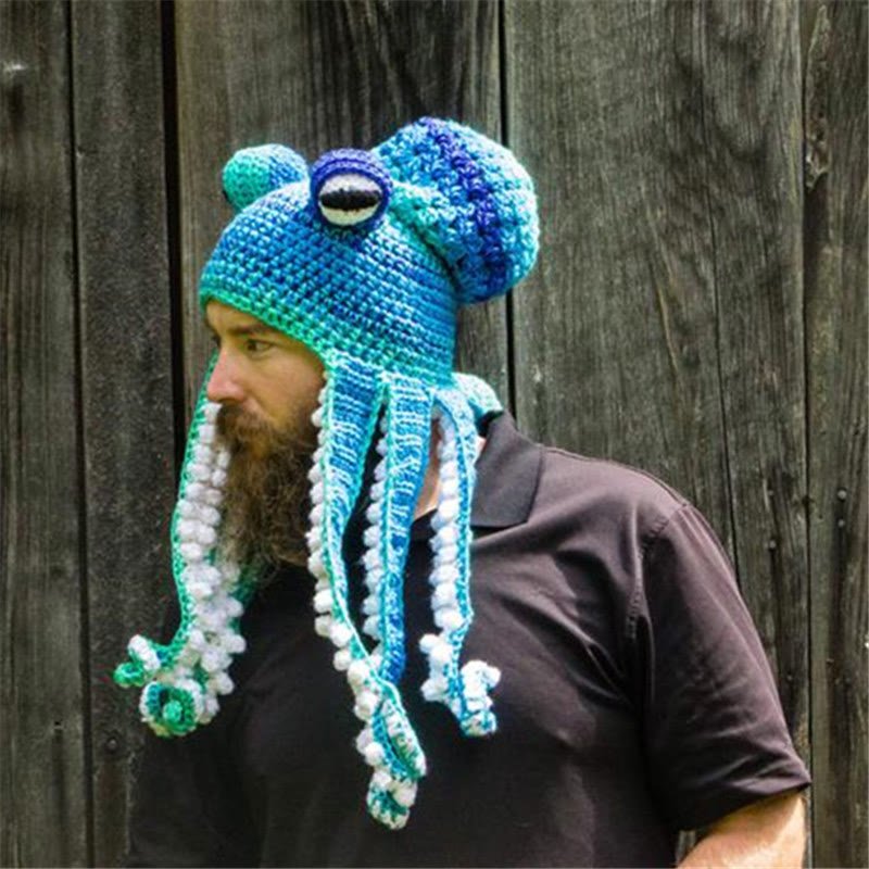 Lustige Oktopus-Mütze in Übergröße - Blau - Einheitsgröße - image 8