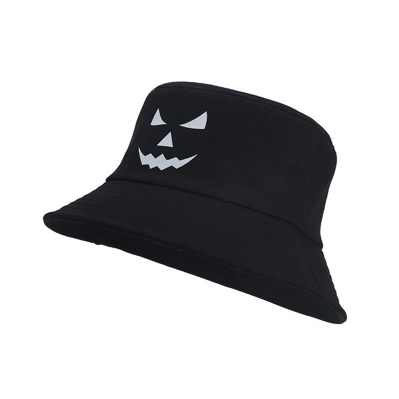 Plus Size Bucket Hat mit nachtleuchtendem Horror-Ausdruck - image 8