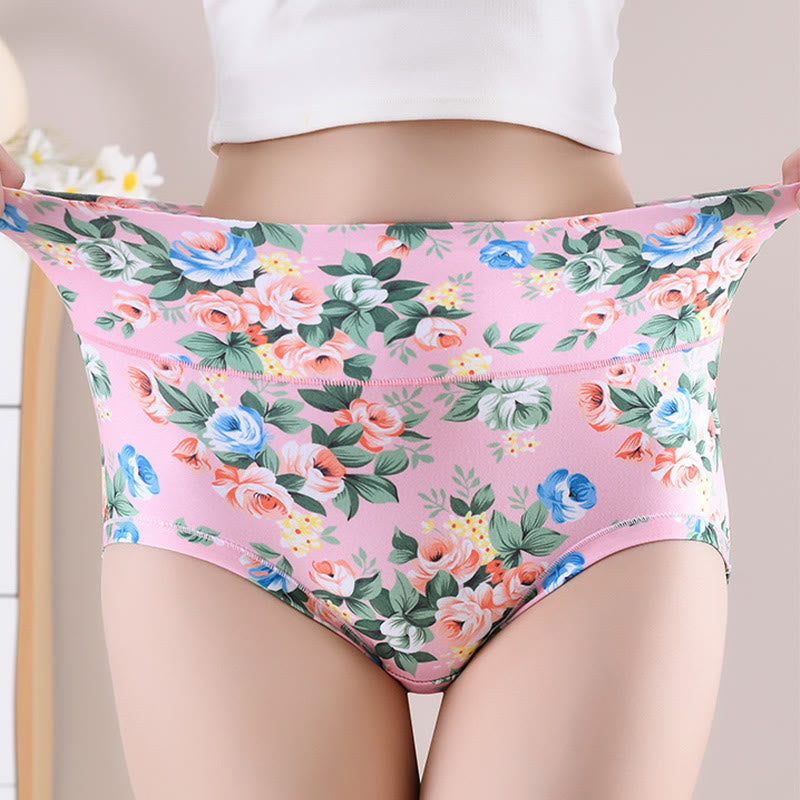 Weiche Höschen mit Blumenmuster in Übergröße (5er-Pack)