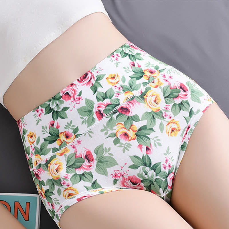 Weiche Höschen mit Blumenmuster in Übergröße (5er-Pack)