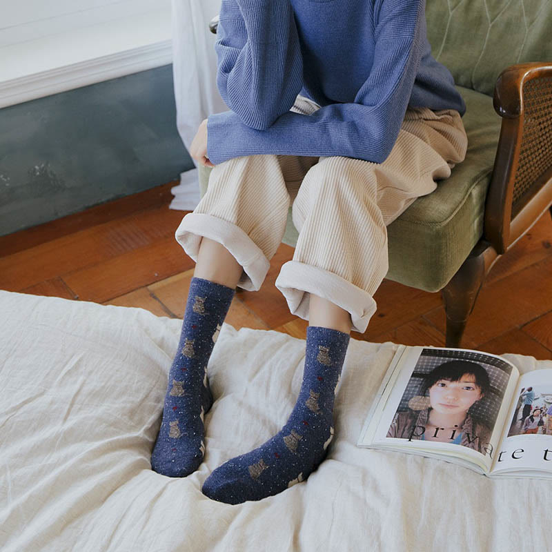 Viertelsocken mit gestreiftem Farbblockdesign (4 Paar) - image 7