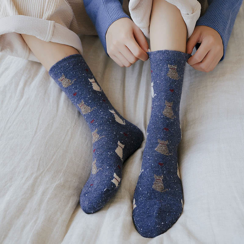 Viertelsocken mit gestreiftem Farbblockdesign (4 Paar) - image 3