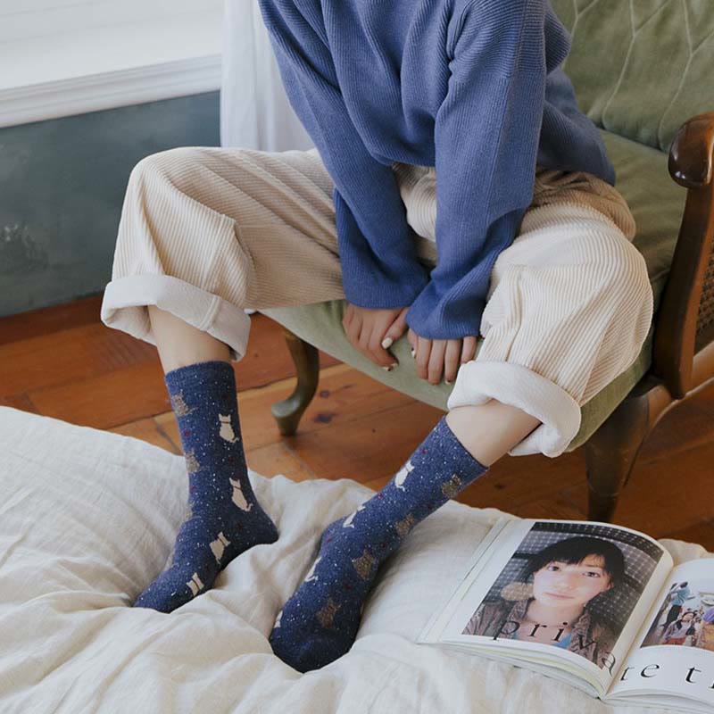 Viertelsocken mit gestreiftem Farbblockdesign (4 Paar) - image 6