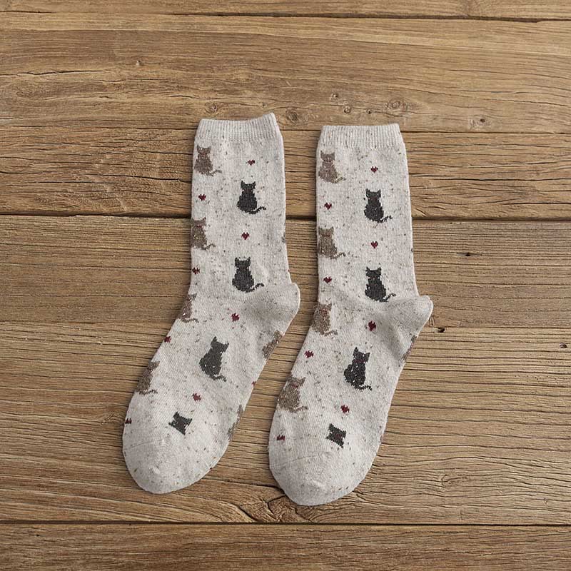 Viertelsocken mit gestreiftem Farbblockdesign (4 Paar) - Beige - EU36-40 (US3-7) - image 11