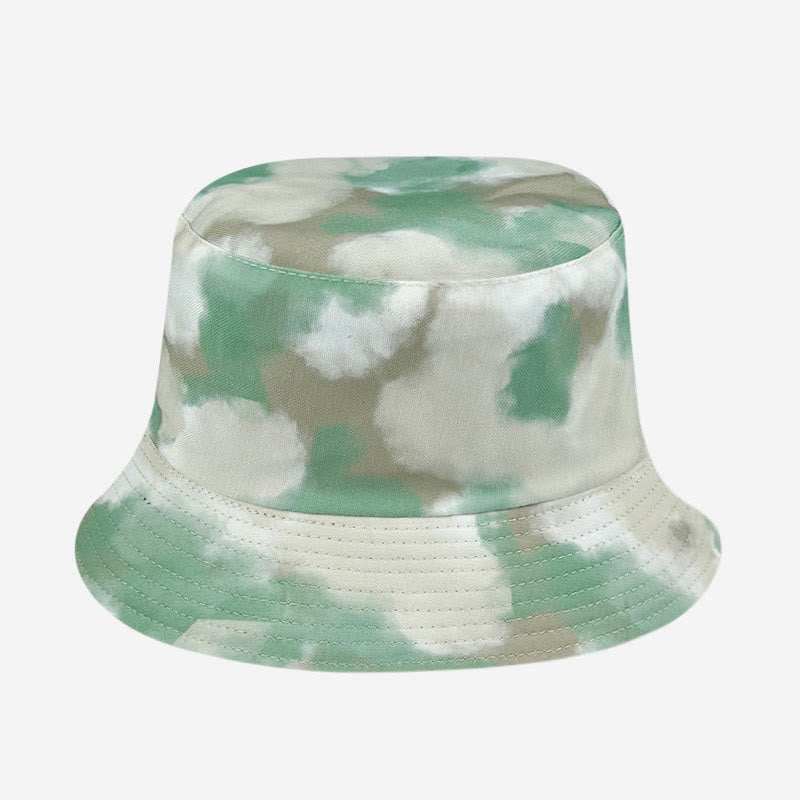 Modischer Fischerhut mit Batikmuster in Übergröße