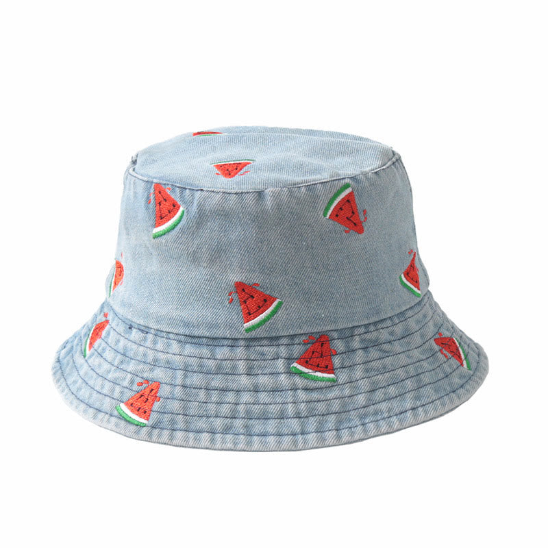 Wassermelonen-Bucket-Hut in Übergröße - Hellblau - Einheitsgröße - image 4