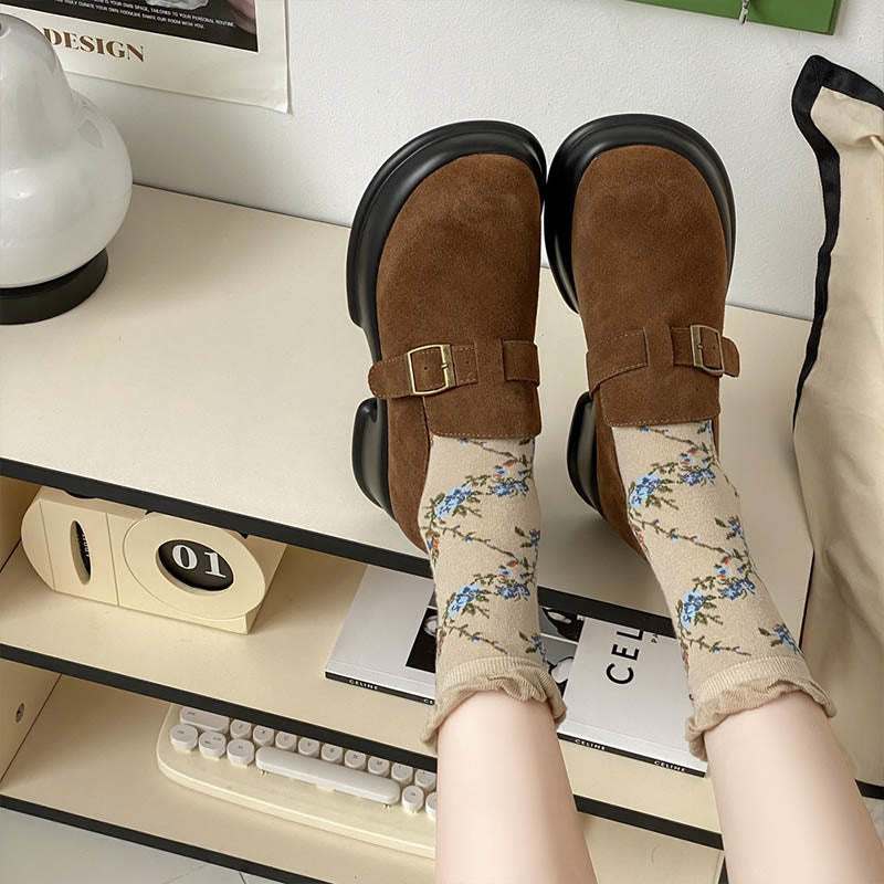 Süße Viertelsocken mit kleinen Blumenmustern (5 Paar) - image 7