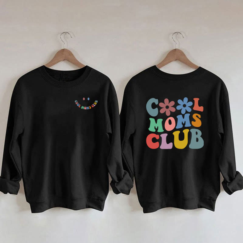 Sweatshirt mit buntem Text in Übergröße