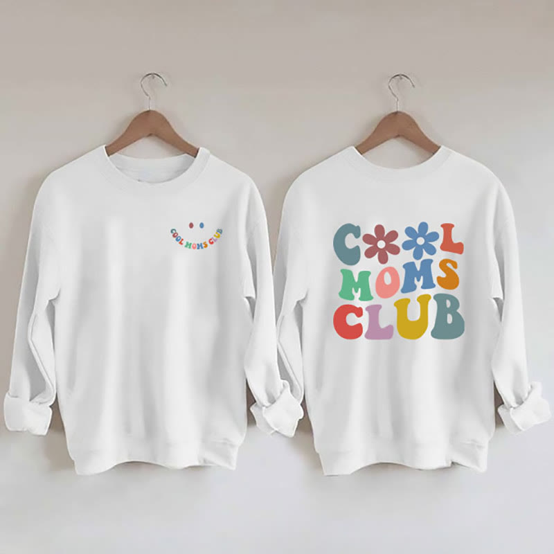 Sweatshirt mit buntem Text in Übergröße