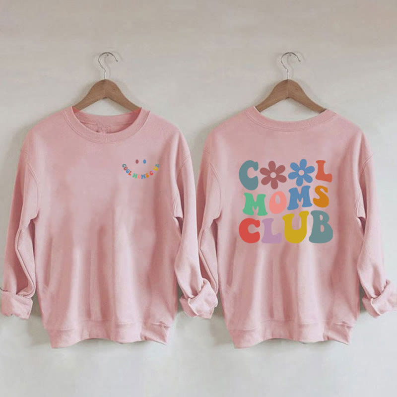 Sweatshirt mit buntem Text in Übergröße