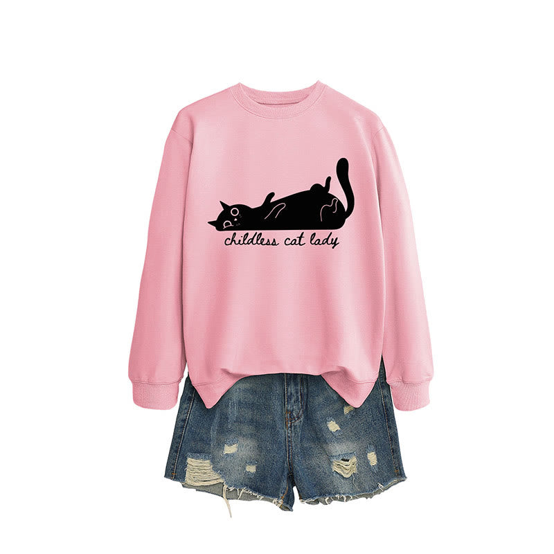 Süßes Katzen-Sweatshirt in Übergröße - Gelb - 2XL - image 8