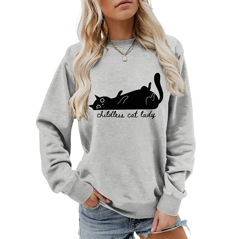 Süßes Katzen-Sweatshirt in Übergröße - image 19
