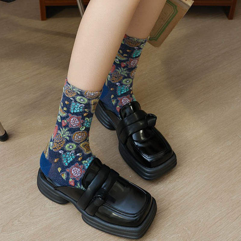 Viertelsocken mit Fruchtdruck (5 Paar) - image 5