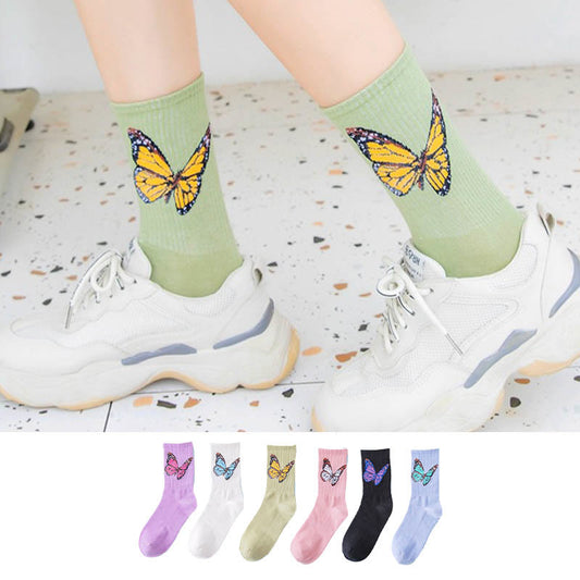 Butterfly Crew Socken (6 Paar) - image 1