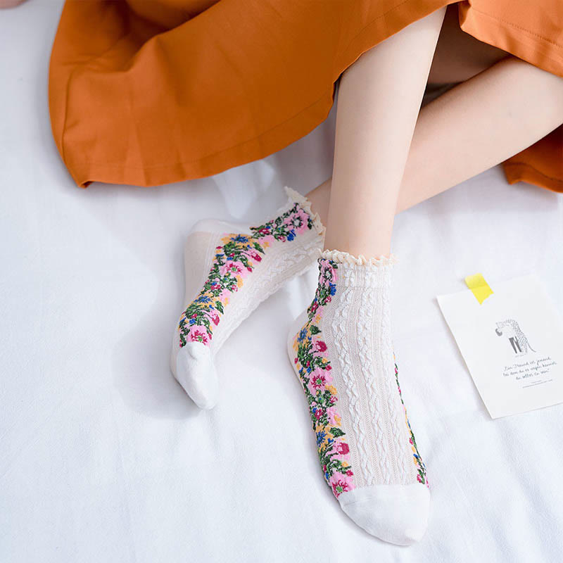 Vintage-Spitzen-Söckchen (5 Paar) - image 4