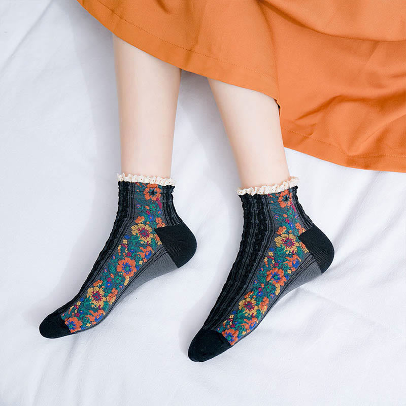 Vintage-Spitzen-Söckchen (5 Paar) - image 6