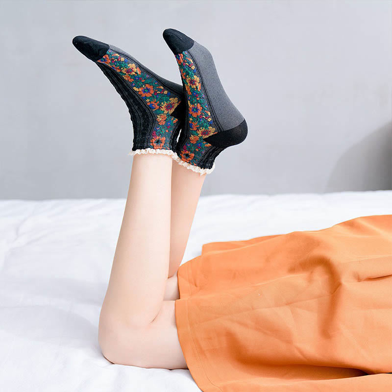 Vintage-Spitzen-Söckchen (5 Paar) - image 7