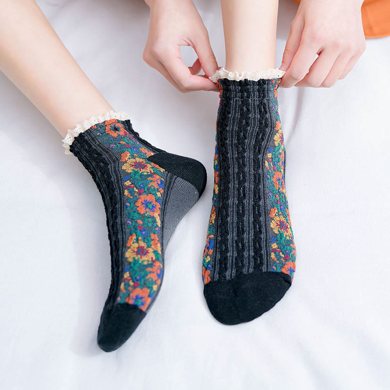 Vintage-Spitzen-Söckchen (5 Paar) - image 5