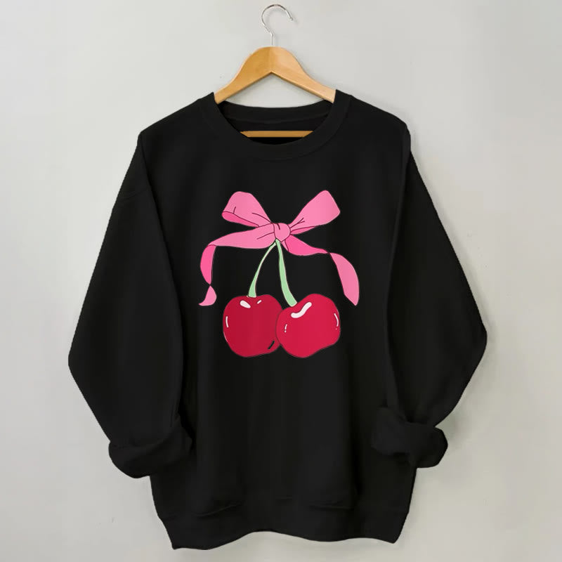 Sweatshirt „Big Cherry“ in Übergröße - Schwarz - 3XL - image 3