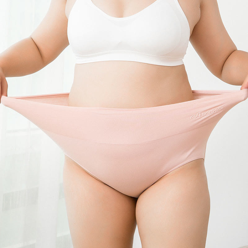 Dehnbare Höschen mit hoher Taille in Übergröße (4er-Pack) - image 0