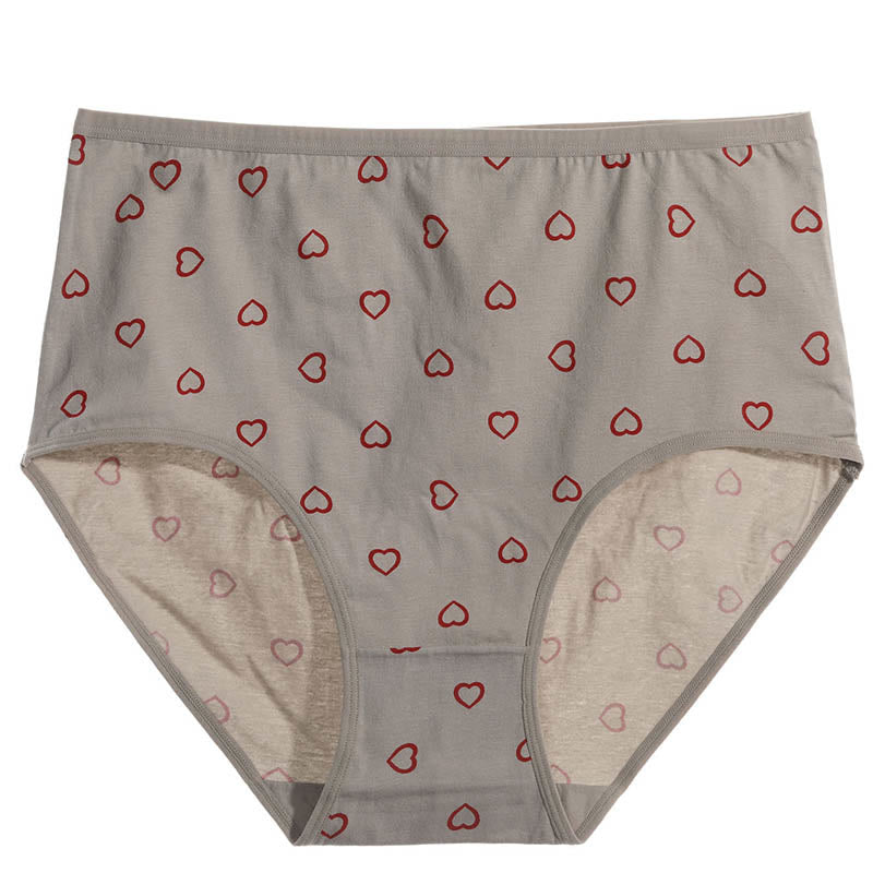 Slip mit rotem Herz in Übergröße (3er-Pack)