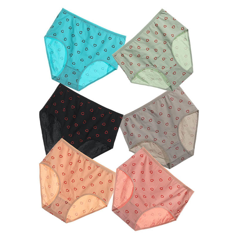 Slip mit rotem Herz in Übergröße (3er-Pack)