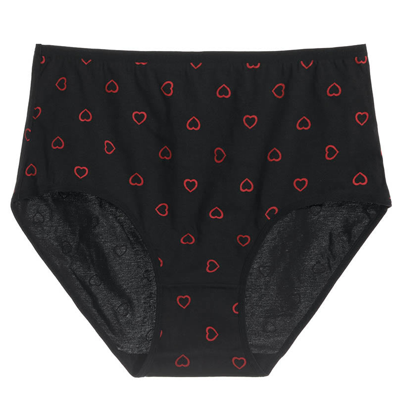 Slip mit rotem Herz in Übergröße (3er-Pack)