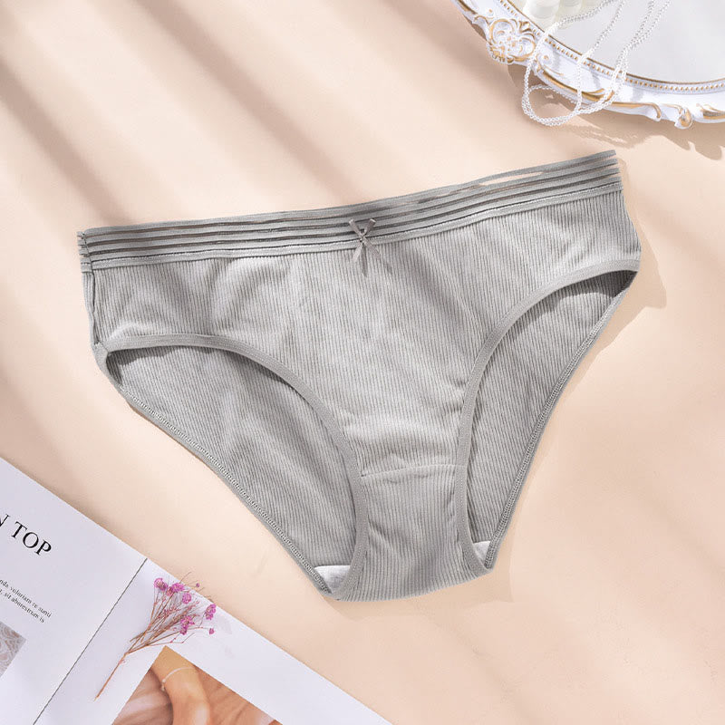 Slip mit Schleife in Übergröße (5er-Pack)
