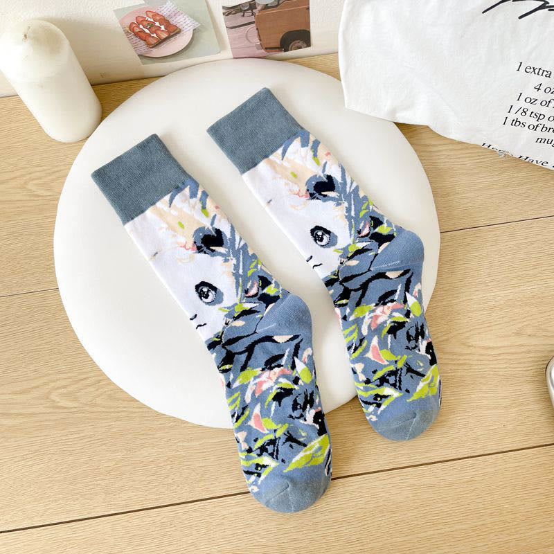 Viertelsocken mit Cartoon-Tieren (6 Paar) - image 8