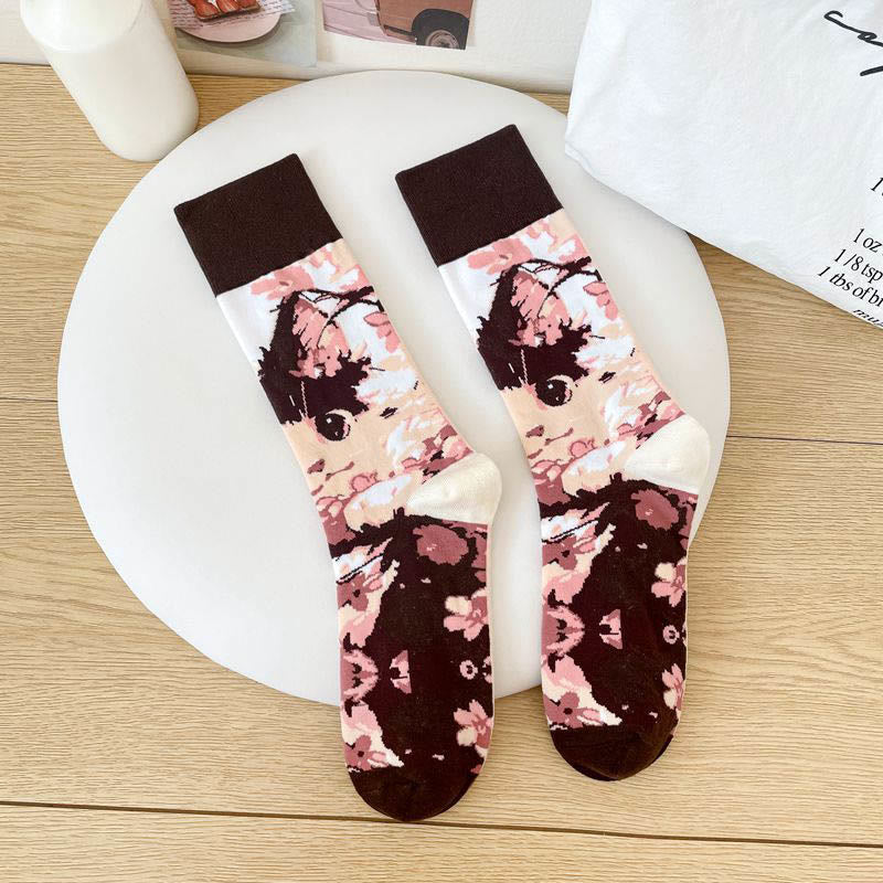 Viertelsocken mit Cartoon-Tieren (6 Paar) - image 7