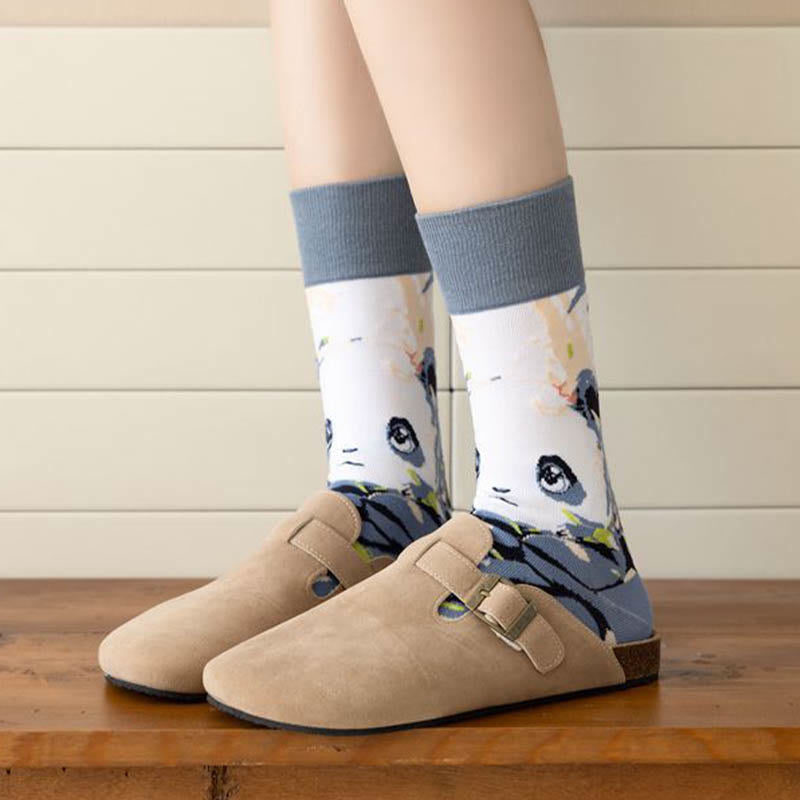 Viertelsocken mit Cartoon-Tieren (6 Paar) - image 5