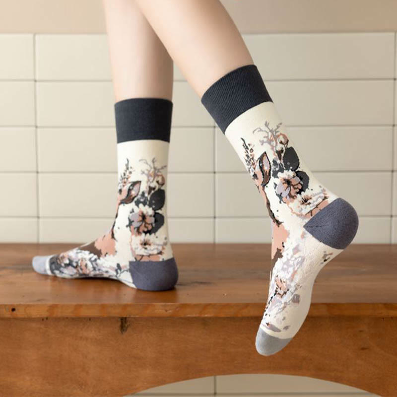 Viertelsocken mit Cartoon-Tieren (6 Paar) - image 4